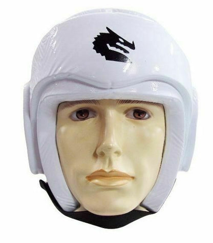 MORGAN Martial Arts Dipped Foam Protector - Head Guard - Boxing Head Guard - white