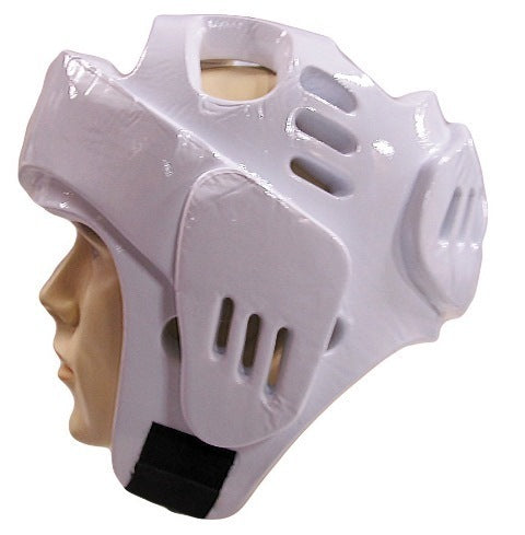 MORGAN Martial Arts Dipped Foam Protector - Head Guard - Boxing Head Guard - white