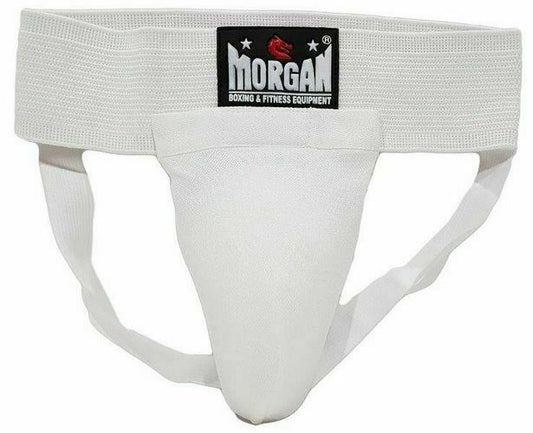 MORGAN Classic Elastic Groin Guard With Cup - Groin Protection - white