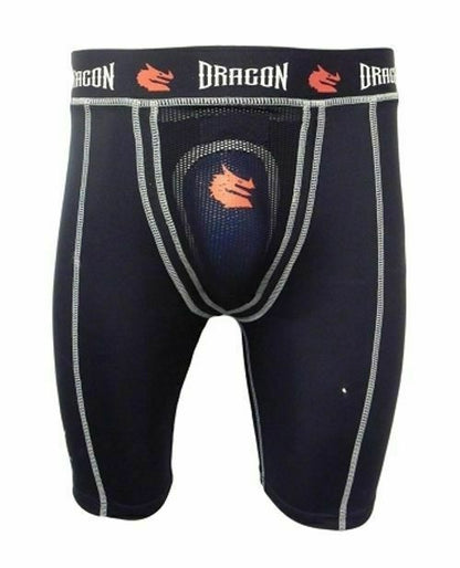 MORGAN DRAGON Compression Shorts Pants With Tri-Flex Groin Cup