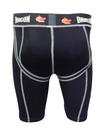 MORGAN DRAGON Compression Shorts Pants With Tri-Flex Groin Cup