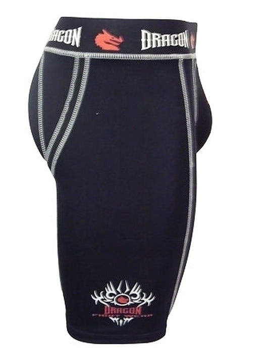 MORGAN DRAGON Compression Shorts Pants With Tri-Flex Groin Cup