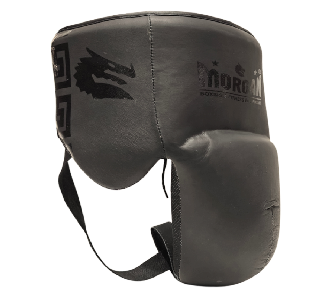 MORGAN B2 Bomber Leather Groin Guard - Large | Boxing MMA Protection