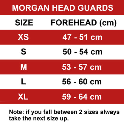 MORGAN Platinum Open Face Leather Head Guard Protector - Boxing Head Guard - Blue