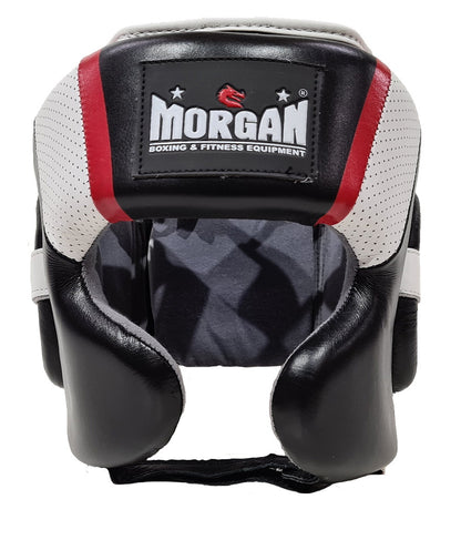 MORGAN V2 Mexican Leather Head Guard Protector - Boxing Head Guard