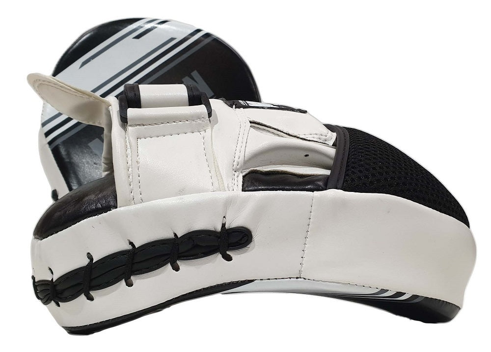 MORGAN AVENTUS Genuine Leather Boxing Focus Pads MITTS (PAIR) Pre-Bent