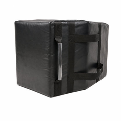 Morgan Advanced Contact and Tackle Training Shield flat rear view showing securing straps