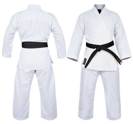 MORGAN YAMASAKI Gold Deluxe Brushed Canvas Karate Uniform - 14Oz