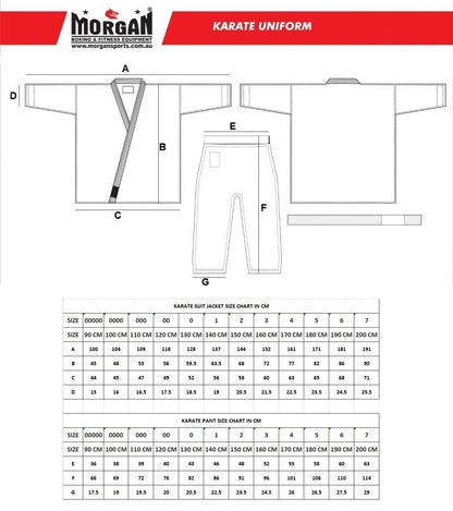 MORGAN DRAGON Karate GI Uniform (8Oz) - Karate Uniform