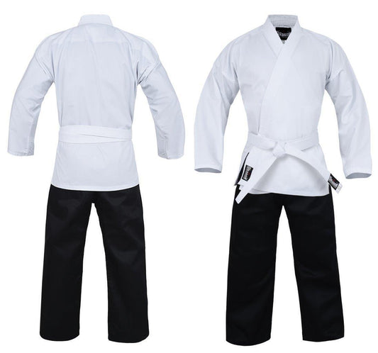 MORGAN DRAGON Karate Salt & Pepper Uniform (8Oz) - Karate Uniform