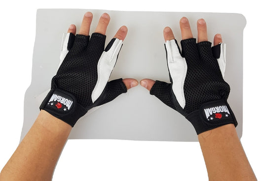 MORGAN Leather & Mesh Weight Gloves - Lifting Gloves