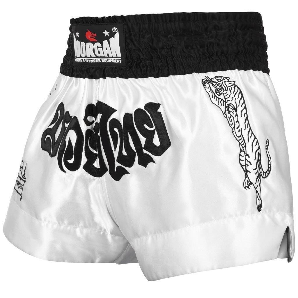 MORGAN V2 White Tiger Muay Thai UFC Fight Shorts - Boxing & MMA Shorts