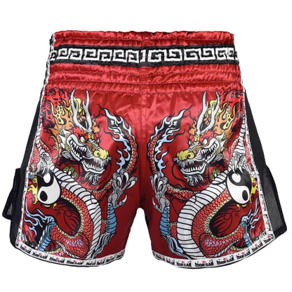 MORGAN Red Dragon Muay Thai Shorts - Boxing & MMA Shorts