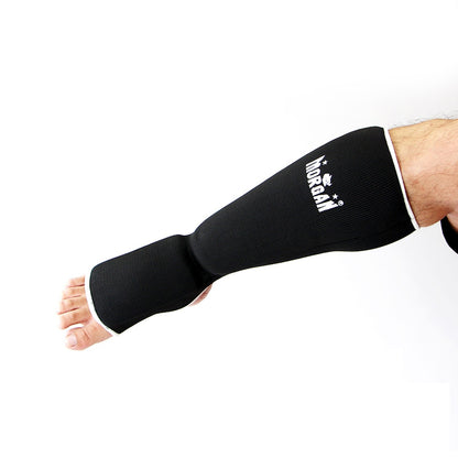 MORGAN Elastic Muay Thai Boxing Shin & Instep Muay Thai Boxing Shin Protectors - RED