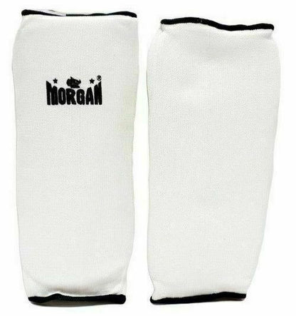 MORGAN Muay Thai Boxing Shin Guard Protectors - Shin Guards - white