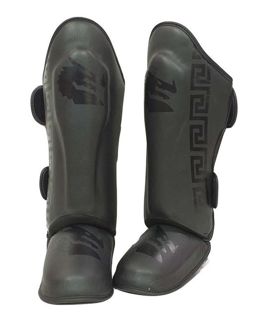 MORGAN B2 Bomber Leather Shin & Instep Guards Size M-XL - Boxing & Muay Thai