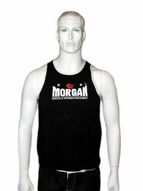 MORGAN BOXING MUAY THAI MMA Training Singlet - Black - Boxing & MMA Shorts