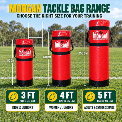 Morgan tackle bag size comparison - 3 ft, 4 ft and 5 ft