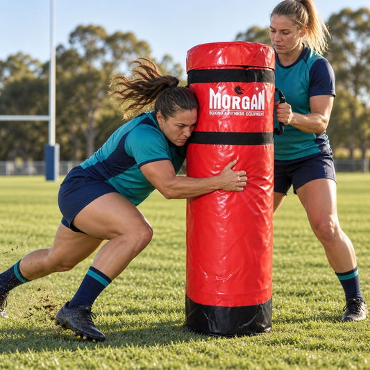 MORGAN 4Ft Platinum Rugby Tackle Bag GRAPPLING BUMPING - rugby training action