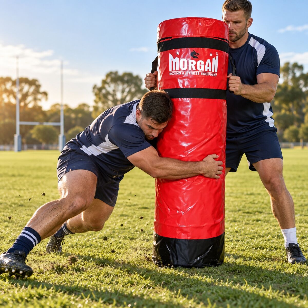 MORGAN 5Ft Platinum Rugby Tackle Bag GRAPPLING BUMPING MMA - rugby training action