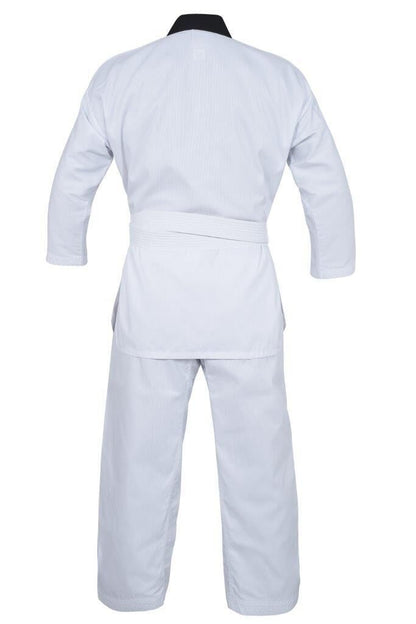 MORGAN YAMASAKI V2 Ribbed Taekwondo Uniform Black V Neck 8oz