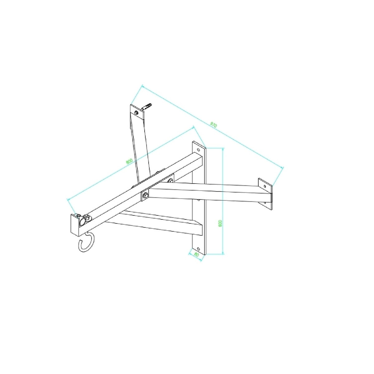 MORGAN Platinum Punch Bag Hanger 250kg Heavy Duty