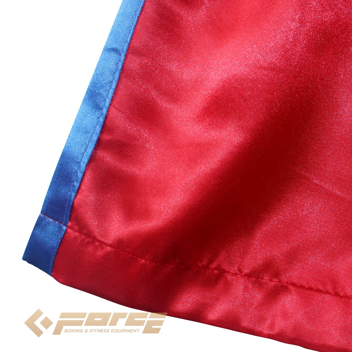 THAIBOXING Adults Boxing Pants Satin Red Bluestrip - Boxing & MMA Shorts