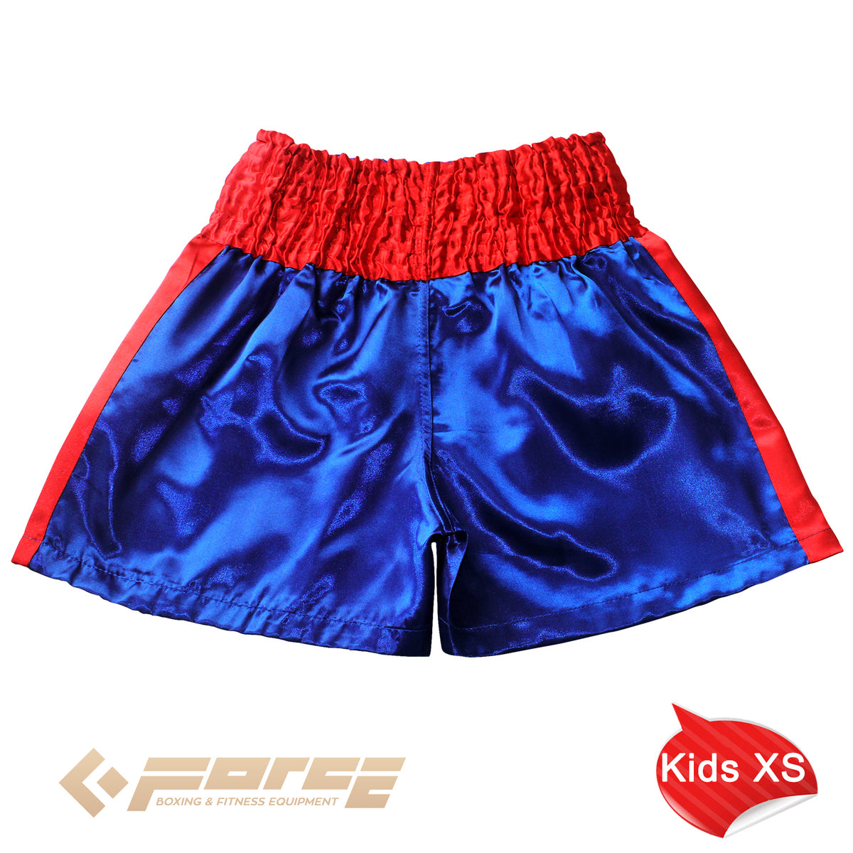 Kid Boxing Short Trunks Satin 2XS-M Blue