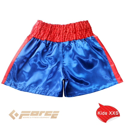 Kid Boxing Short Trunks Satin 2XS-M Light Blue