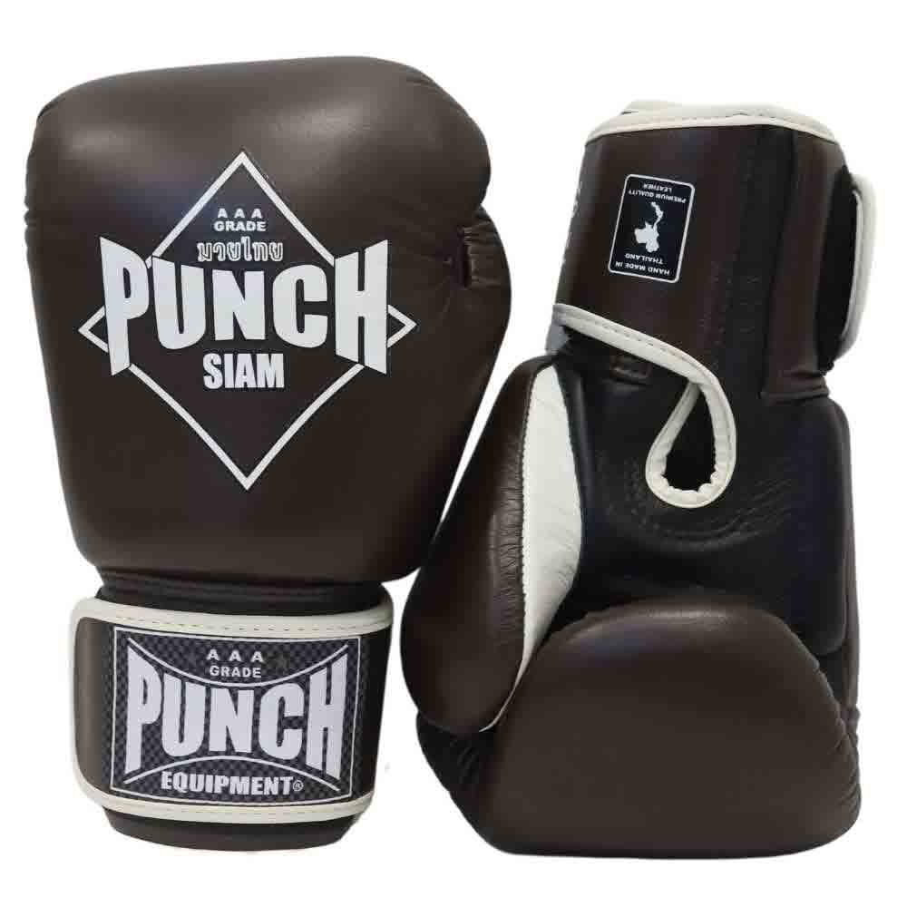 BOXING GLOVES - Siam™ - LEATHER - 12OZ - CHOCOLATE