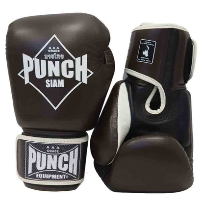 BOXING GLOVES - Siam™ - LEATHER - 12OZ - CHOCOLATE