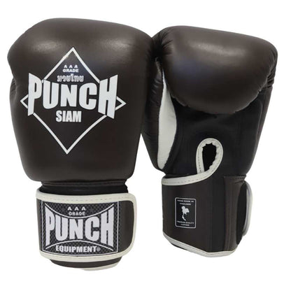 BOXING GLOVES - Siam™ - LEATHER - 12OZ - CHOCOLATE