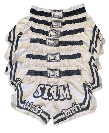 THAI SHORTS - Siam™ - WHITE/BLACK