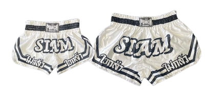 THAI SHORTS - Siam™ - WHITE/BLACK