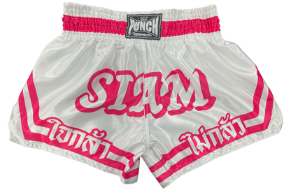 THAI SHORTS - Siam™ - WHITE/PINK