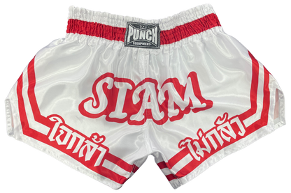 THAI SHORTS - Siam™ - WHITE/RED