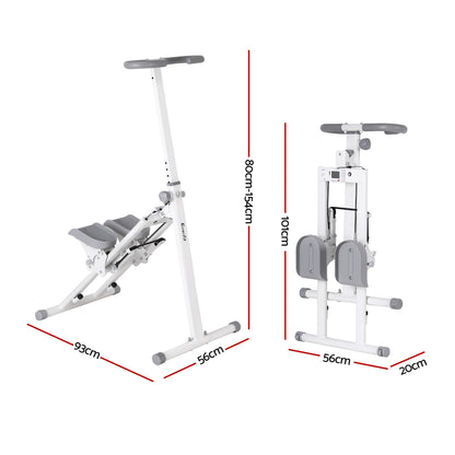 Everfit Step Machine Stair Climber for Home Gym Exercise Foldable LED Display Adjustable Handlebar
