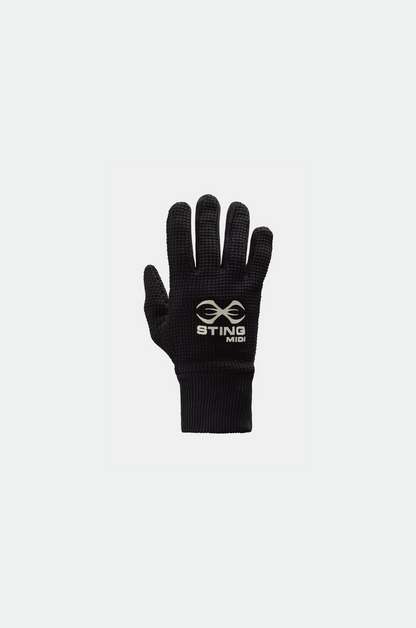 STING Air Weave Cotton Glove Inner — Black