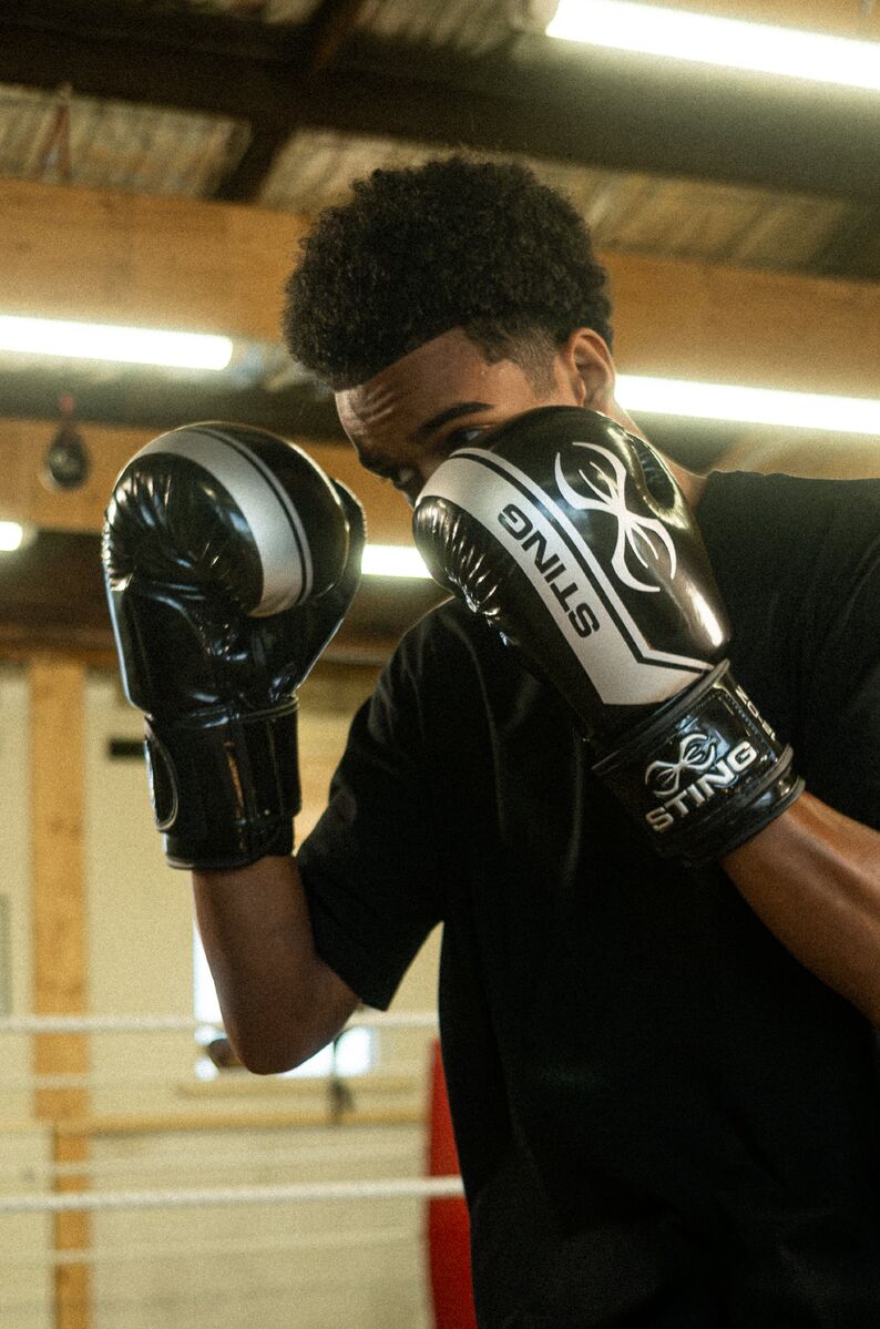 STING Armalite Boxing Glove — Black/Silver
