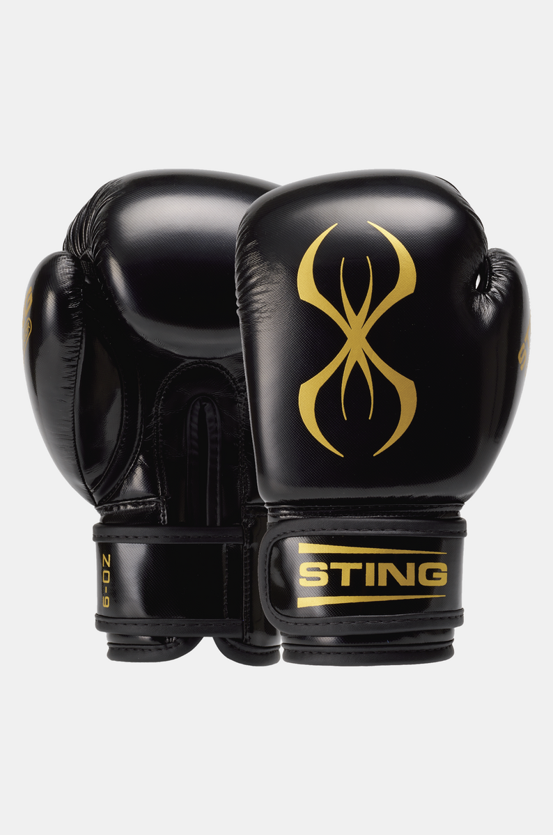 STING Arma Junior Boxing Glove — Black/Gold