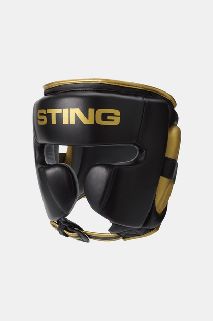 STING Viper Gel Full Face Head Guard — Black/Gold