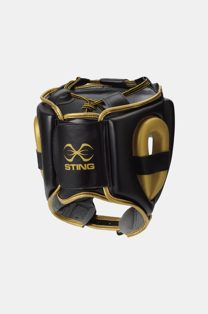 STING Viper Gel Full Face Head Guard — Black/Gold
