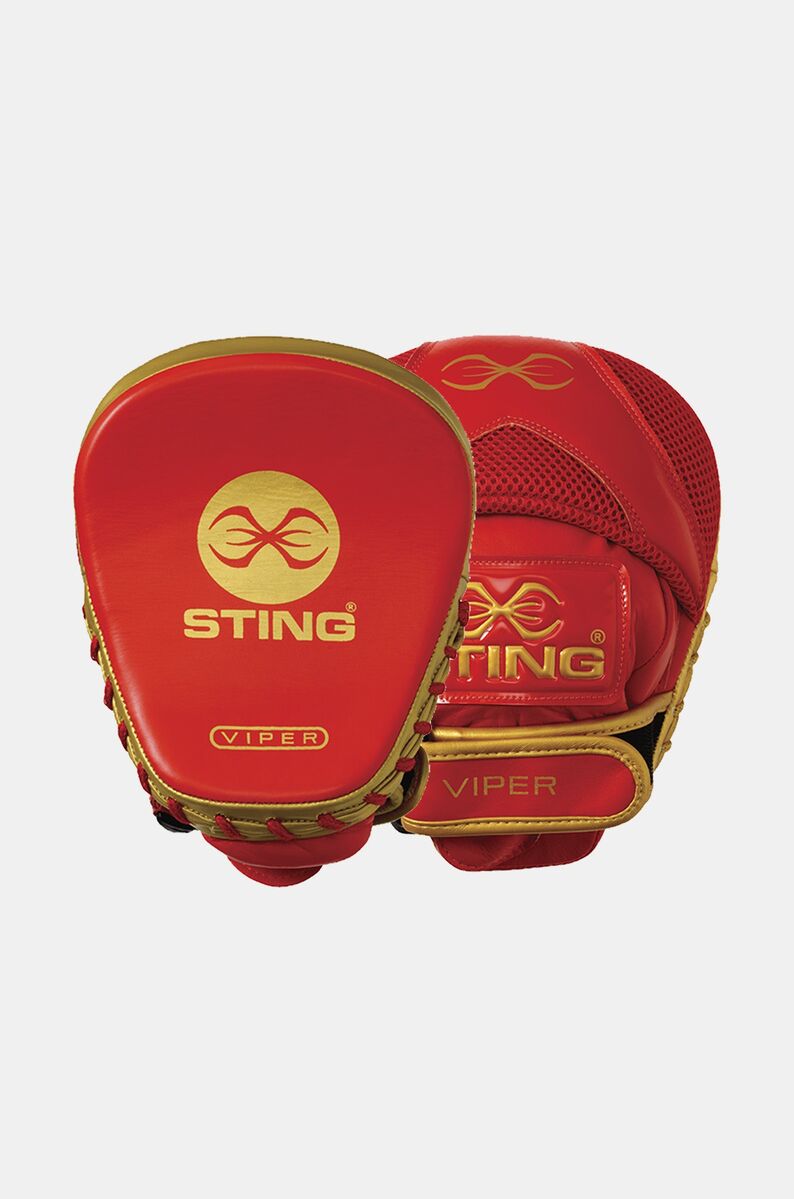 STING Viper Speed Focus Mitt — Red/Gold