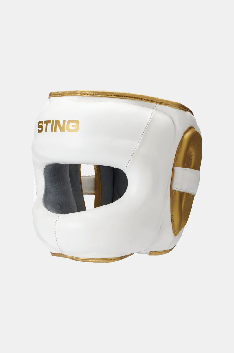 STING Evolution Face Shield — White/Gold