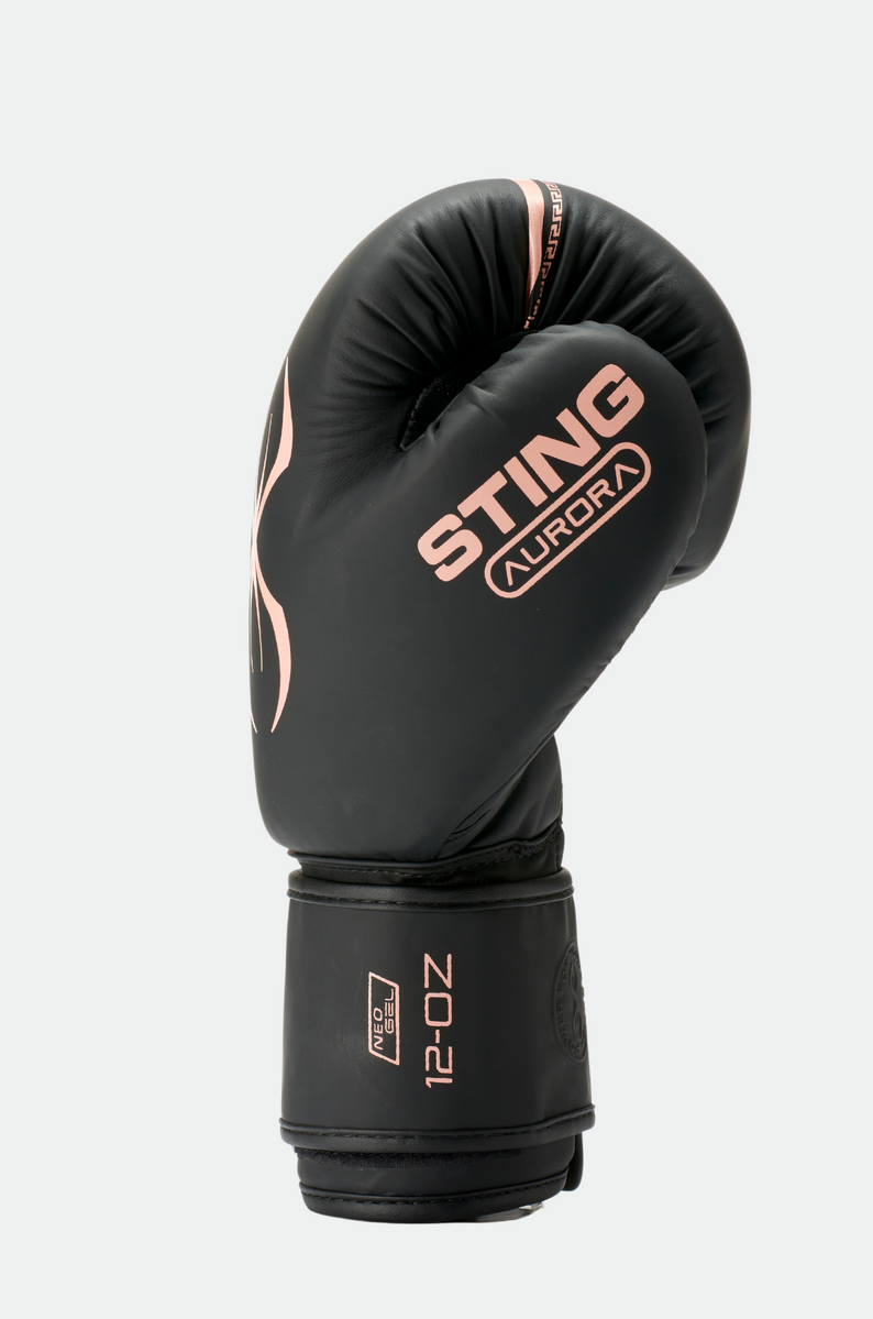 STING Aurora Womens Boxing Glove — Navy/Gold