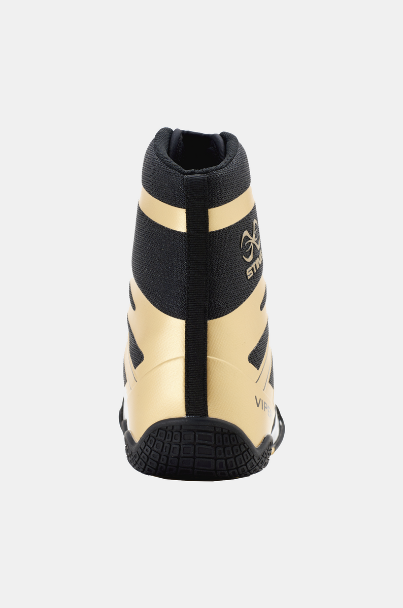 STING Viper Boxing Shoe — Black/Gold