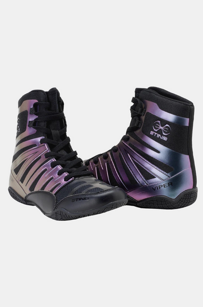 STING Viper Boxing Shoe — Black/Hyper