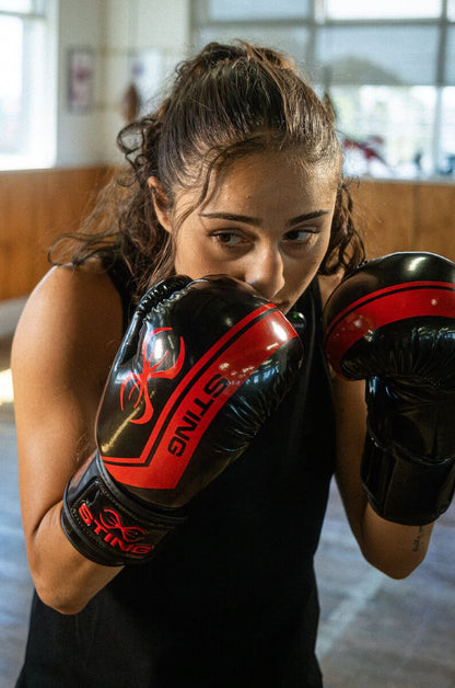 STING Armalite Boxing Glove — Black/Red