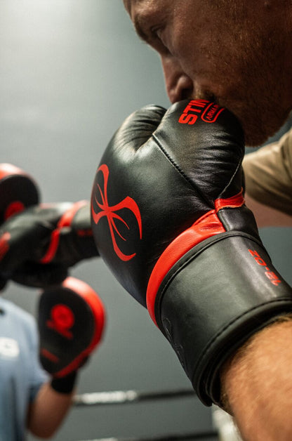 STING Armapro Boxing Glove — Black/Red