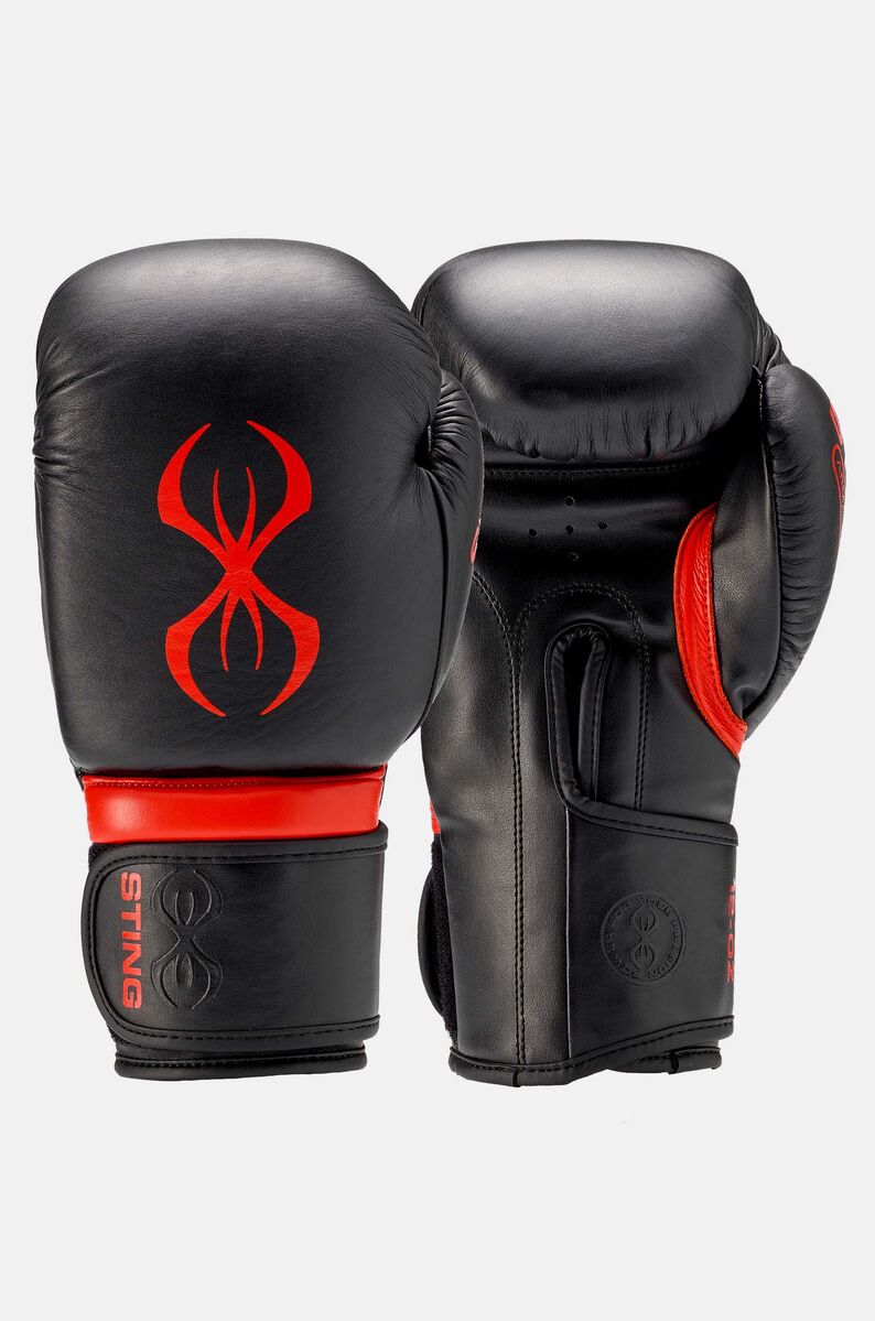 STING Armapro Boxing Glove — Black/Red